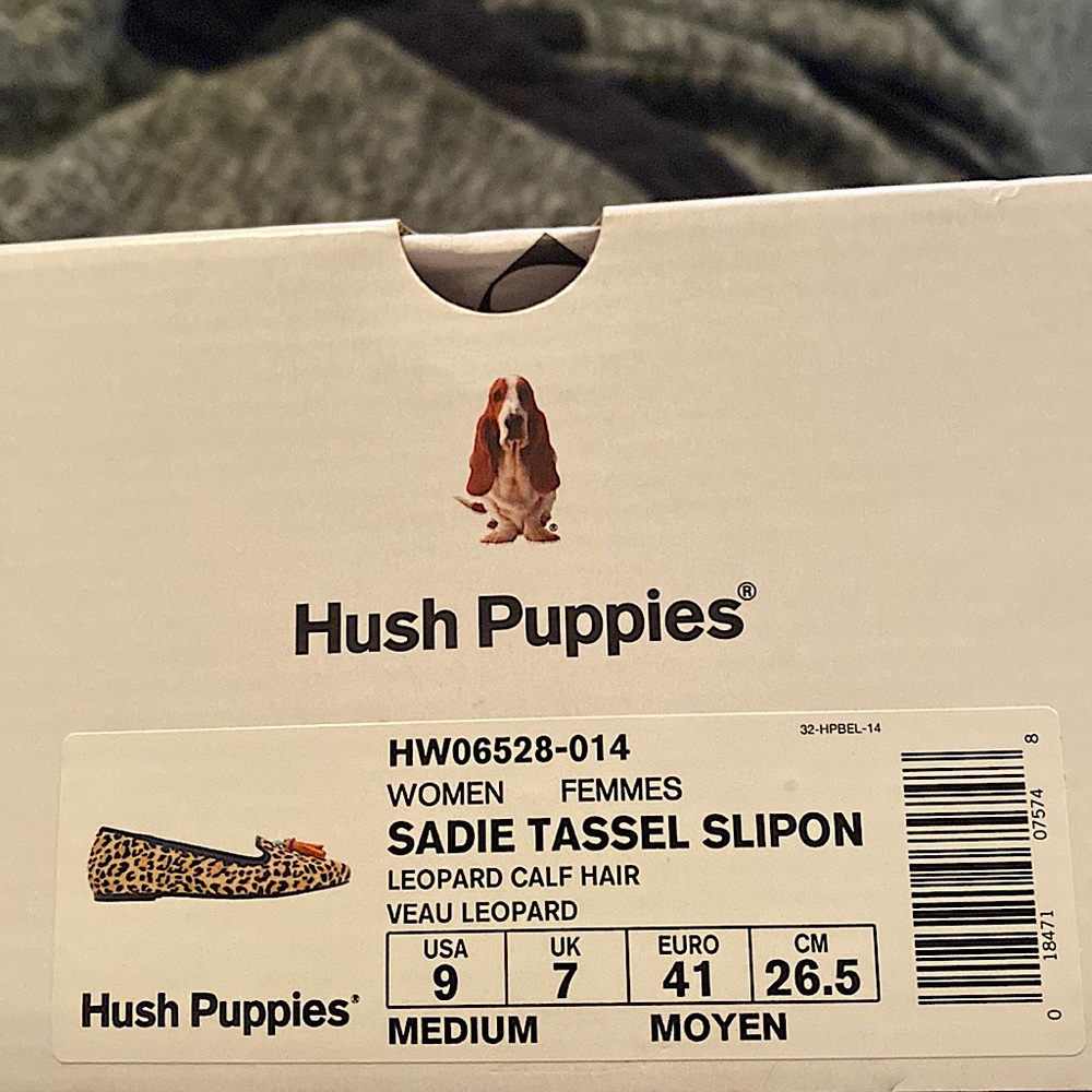 Hush Puppies leopard loafers with tassel
